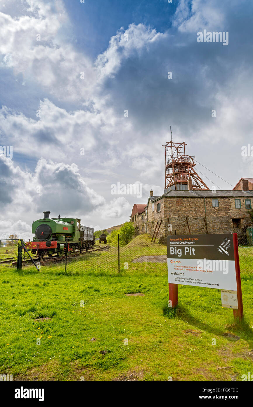 Preserved Andrew Barclay Sons Nora No5 at Big Pit a former coal mine now a UNESCO