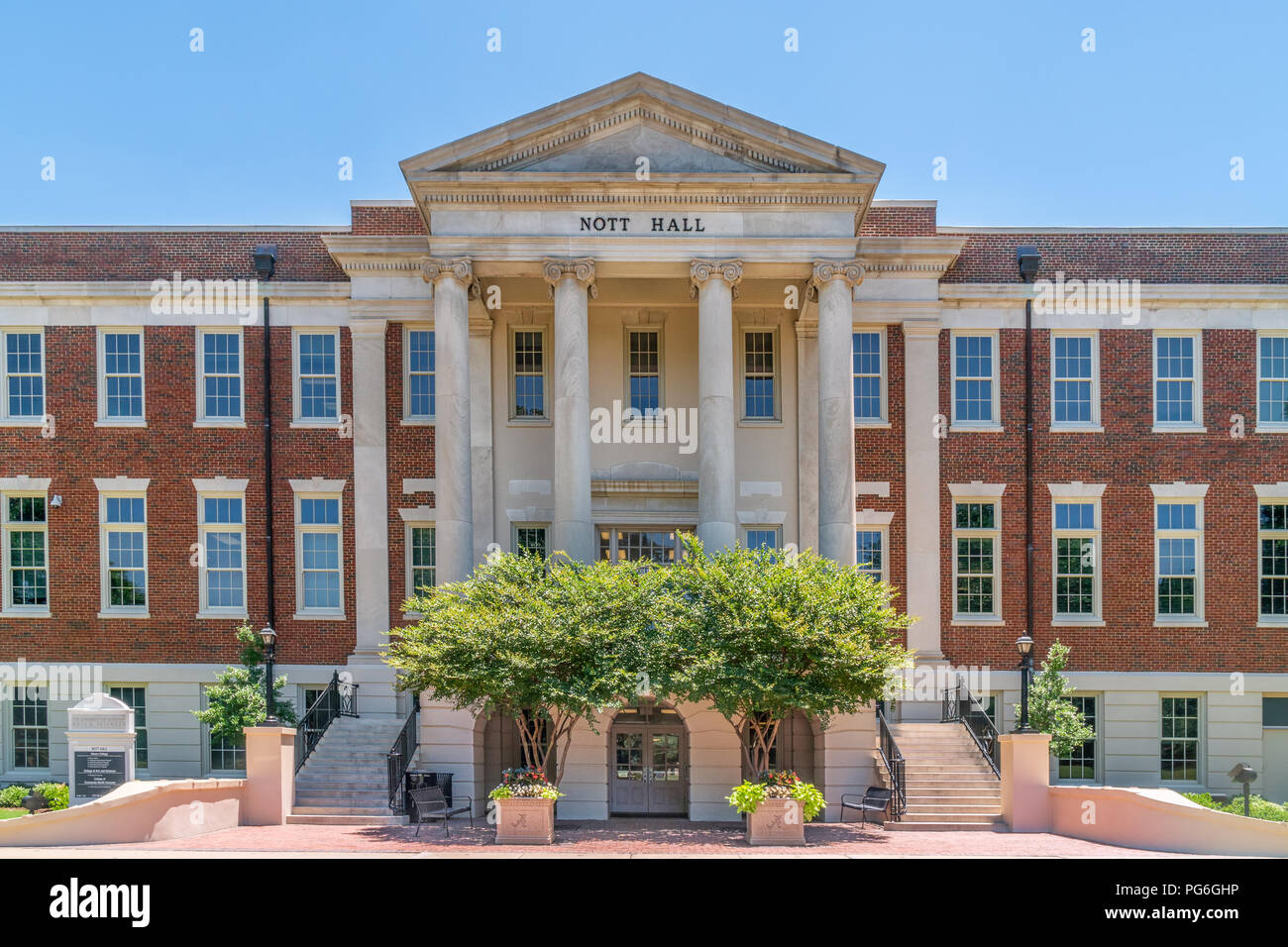 TUSCALOOSA, AL/USA - JUNE 6, 2018: Nott Hall on the campus of University of Alabama. Stock Photo