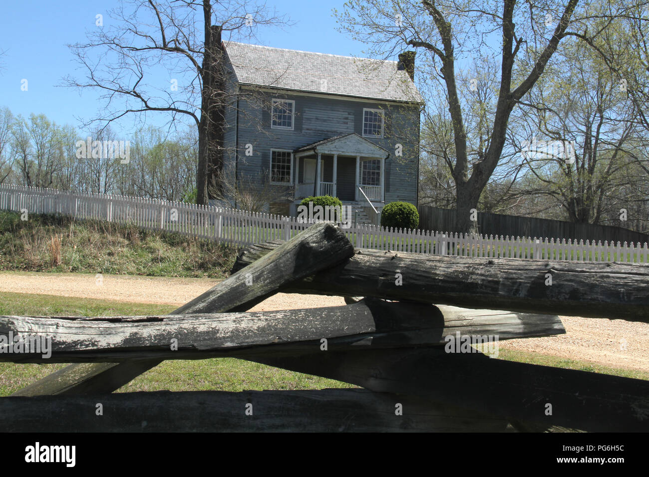 The Peers House in Appomattox Court House, Virginia Stock Photo Alamy