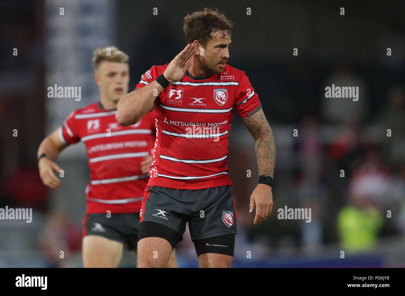 Gloucester's Danny Cipriani during the pre-season friendly match at Kingsholm Stadium, Gloucester. PRESS ASSOCIATION Photo. Picture date: Thursday August 23, 2018. See PA story RugbyU Gloucester. Photo credit should read: David Davies/PA Wire. RESTRICTIONS: Editorial use only. No commercial use. Stock Photo