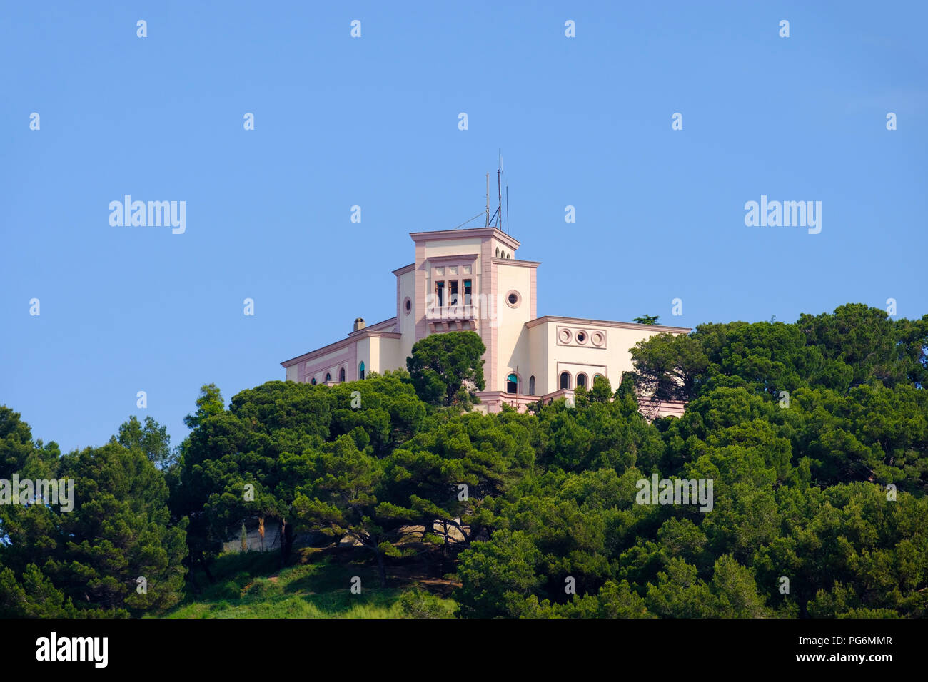 Royal Villa of Ahmet Zogu, Zogu Villa, Vila e Zogut, Durres, Durrës, Albania Stock Photo