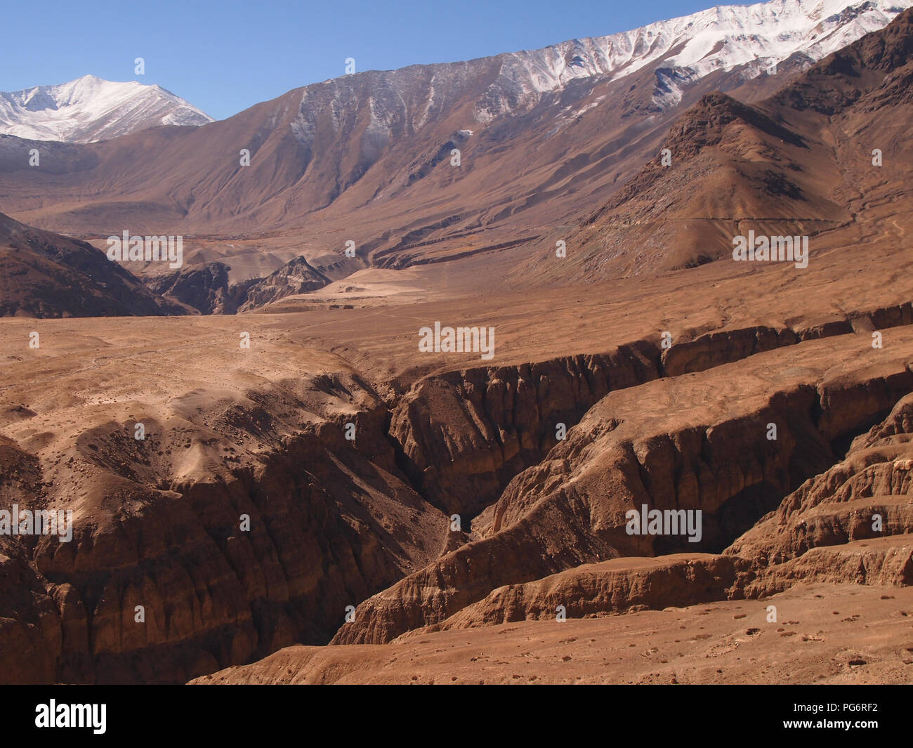 The Nubra valley, Ladakh, between the Himalayas and the Karakoram ranges Stock Photo