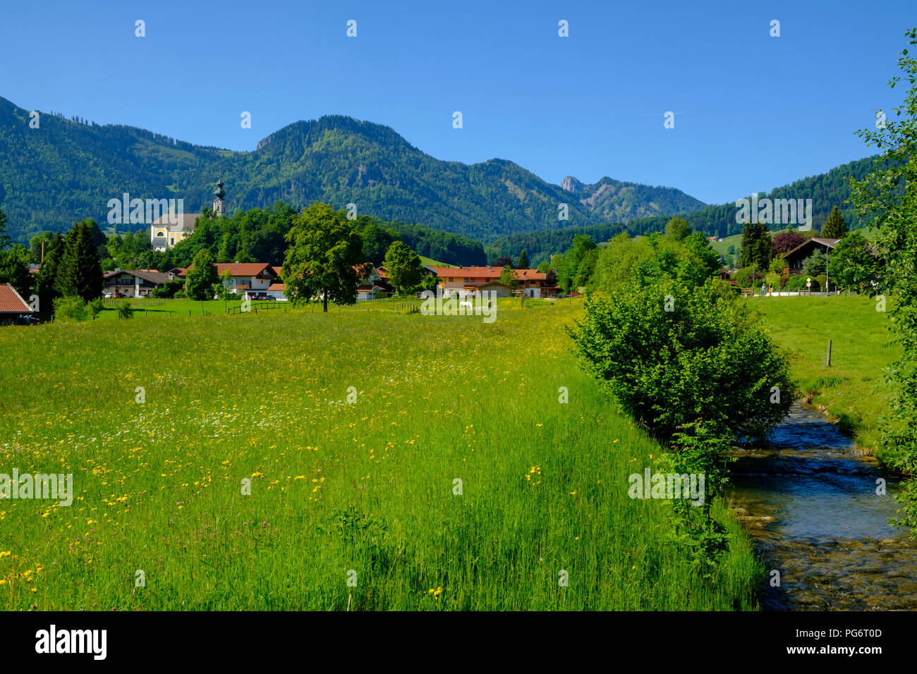 Germany, Bavaria, Upper Bavaria, Ruhpolding, Chiemgau, Stock Photo