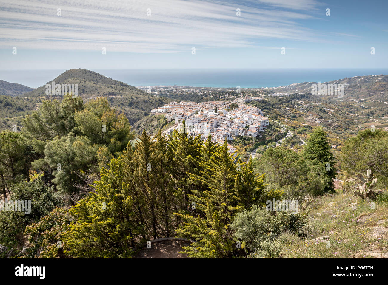 Views of countryside around Frigiliana, Andalucía, Spain, Europe Stock Photo