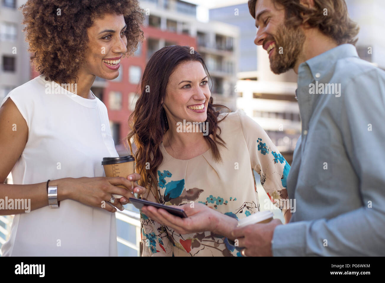 Talking togehter hi-res stock photography and images - Alamy