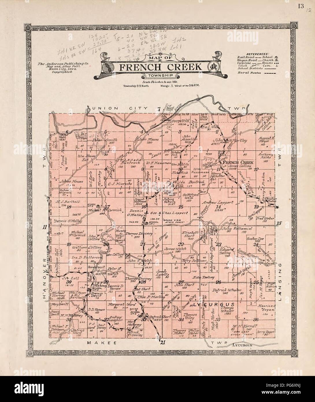 Atlas of Allamakee County, Iowa - containing maps of townships of the ...