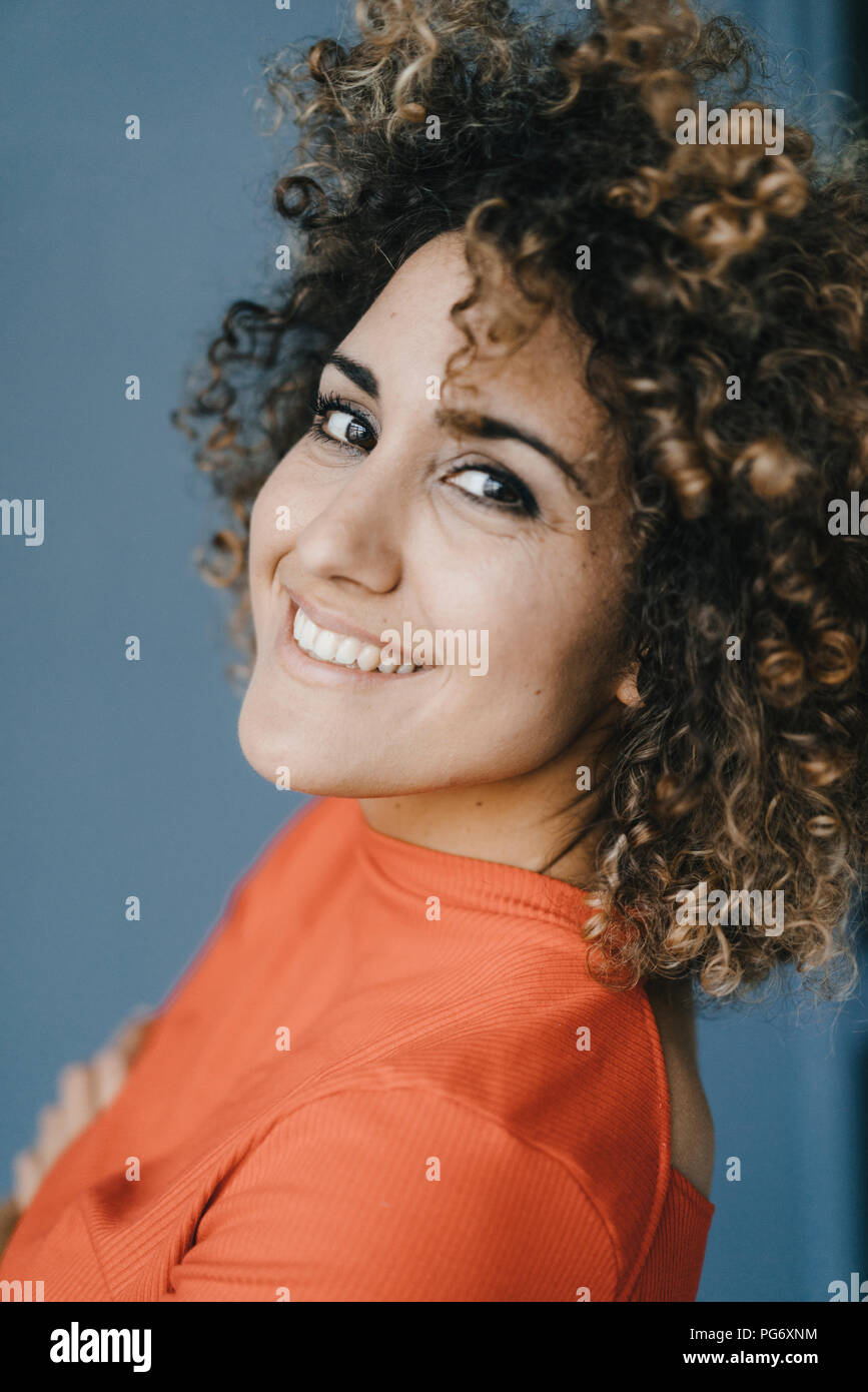 Portrait of a confident, laughing woman Stock Photo