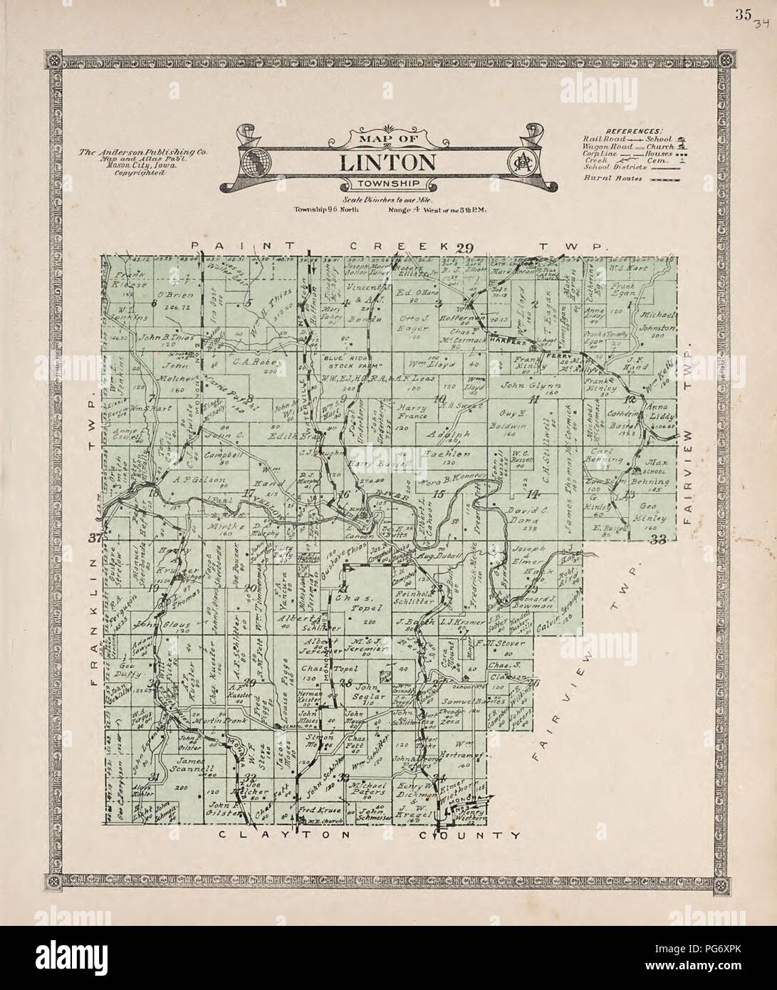 Atlas of Allamakee County, Iowa containing maps of townships of the