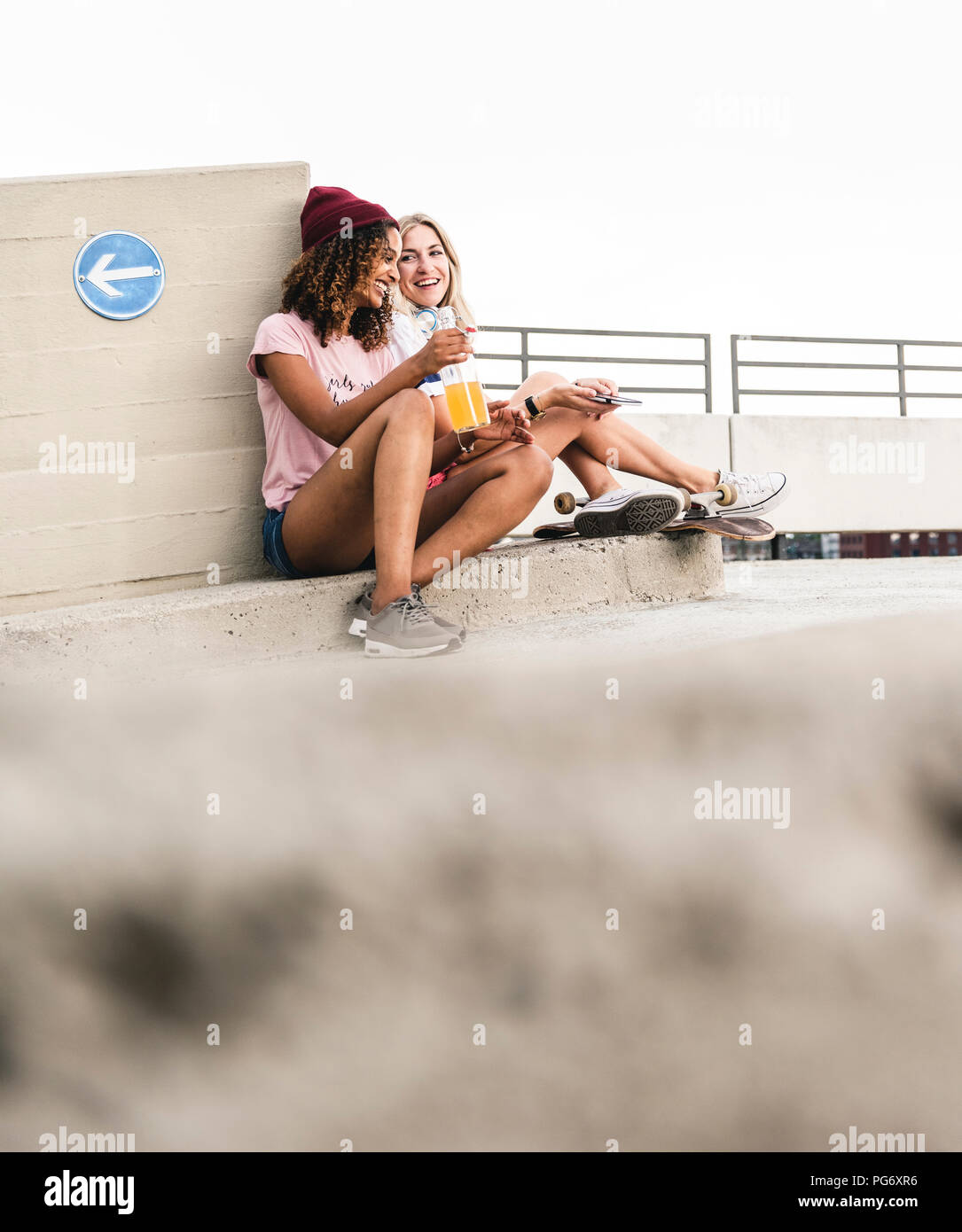 Best friends having fun together Stock Photo
