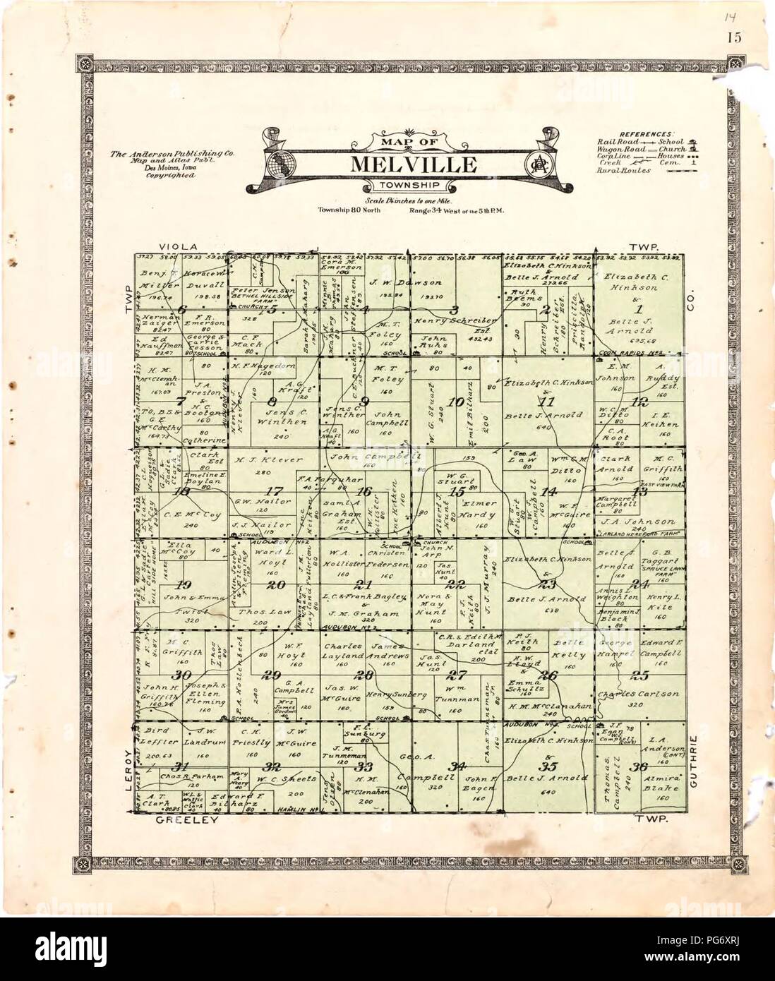 Atlas of Audubon County, Iowa containing maps of townships of the