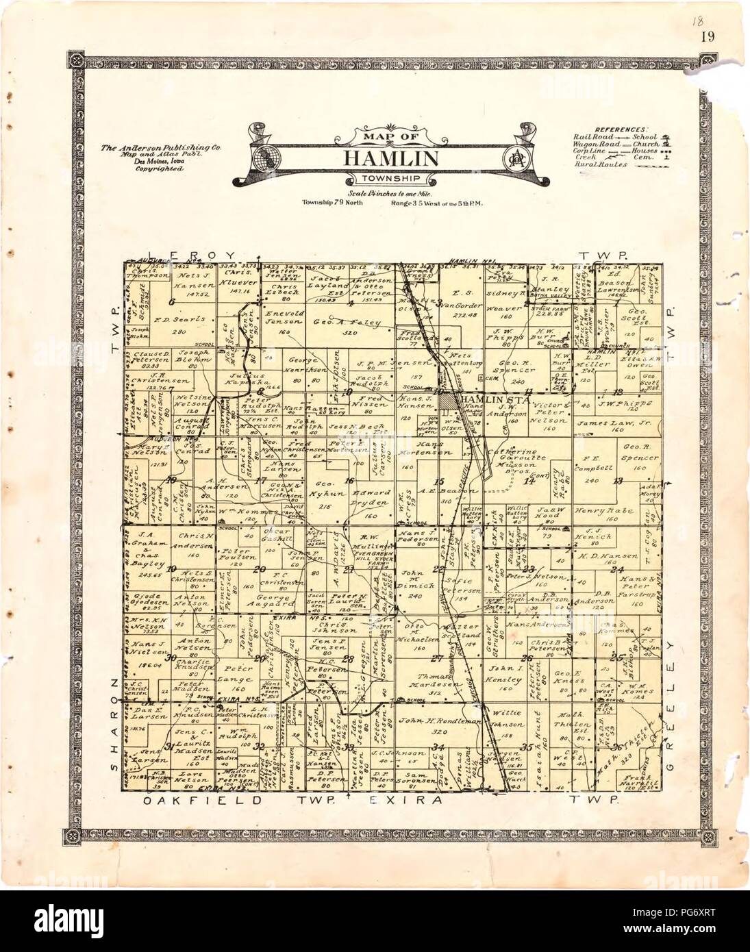 Atlas of Audubon County, Iowa - containing maps of townships of the ...