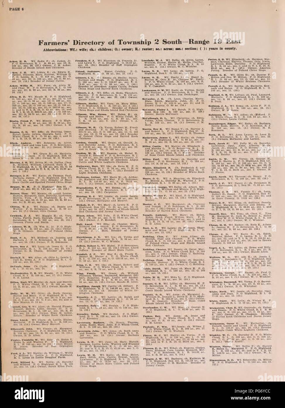 Atlas of Doniphan County Kansas - Atlas Of Doniphan County Kansas Containing Maps Of Townships Of The County Maps Of State United States And World Farmers Directory Analysis Of The System Of Us Land Surveys PG6YCC 