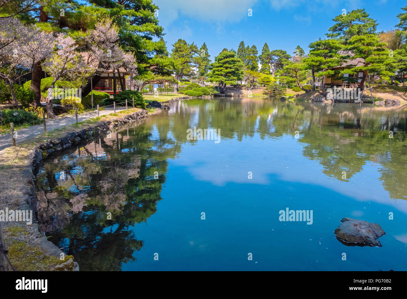 Oyakuen medicinal herb garden in the city of Aizuwakamatsu, Fukushima