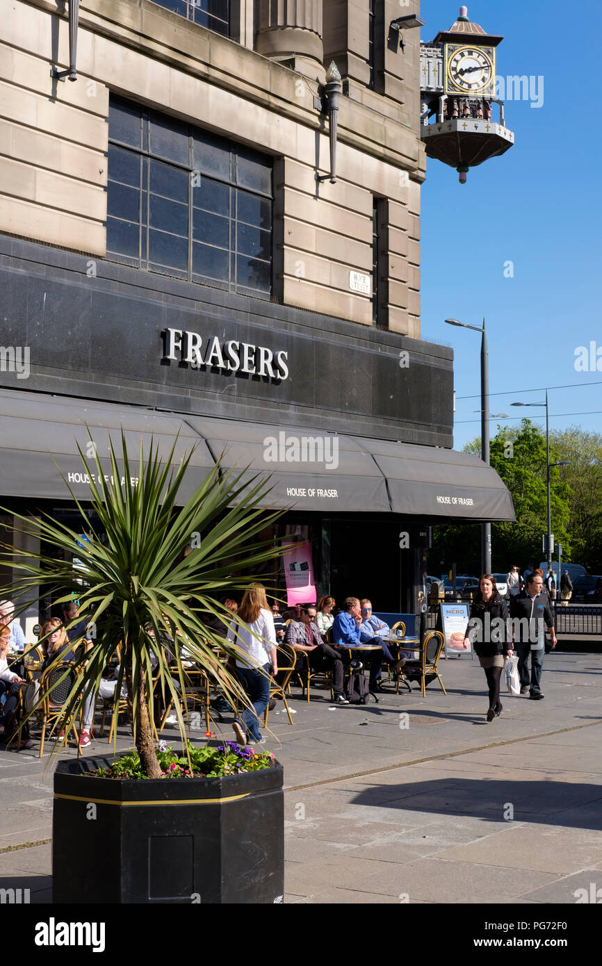 The exterior of Frasers department store, Edinburgh, Scotland. Stock Photo