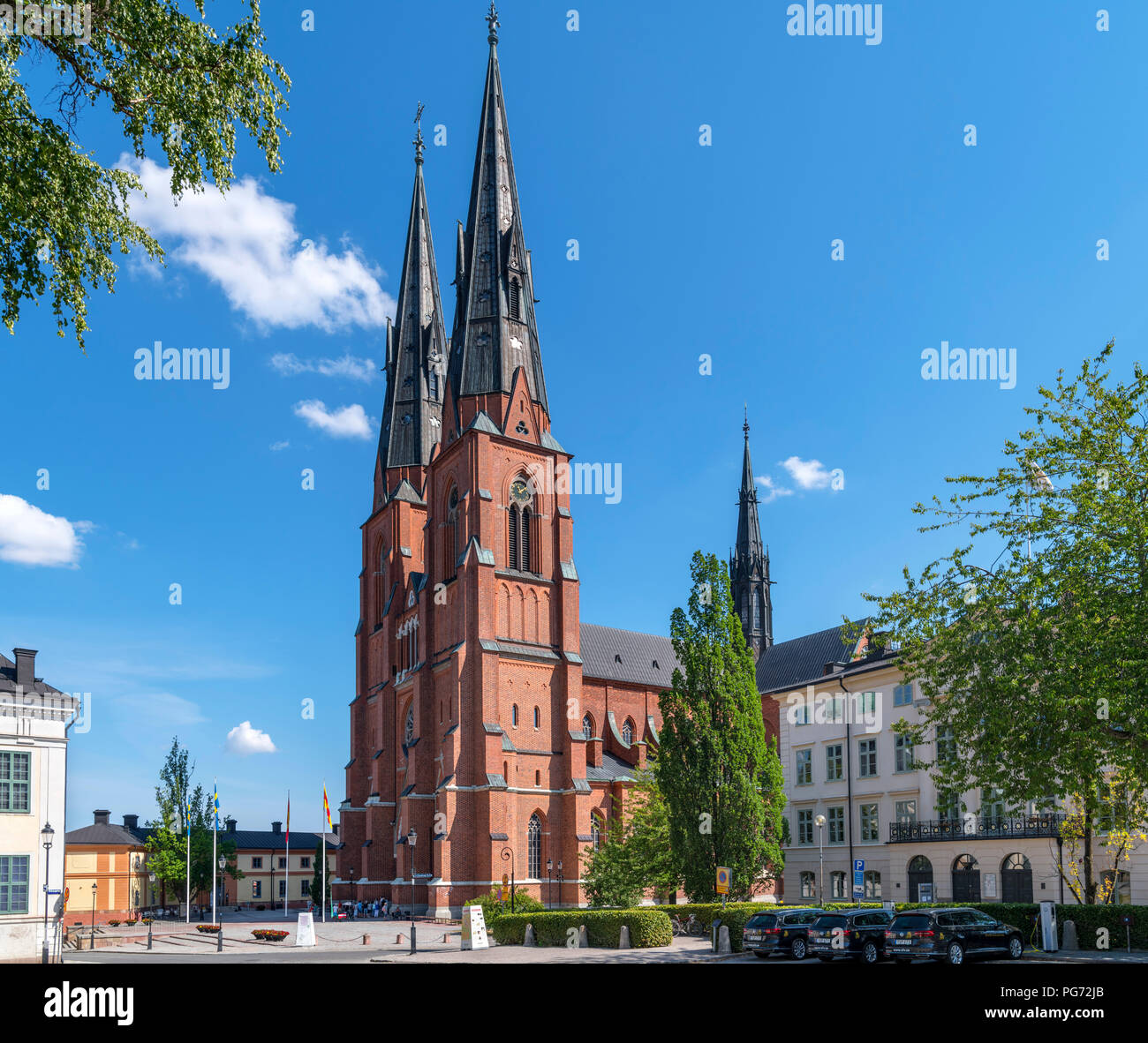 Uppsala Cathedral (Uppsala domkyrka), Uppsala, Sweden Stock Photo