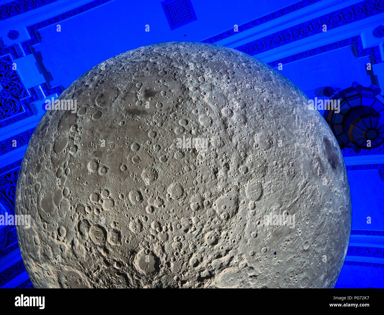 Museum of the Moon, artwork by Luke Jerram Stock Photo