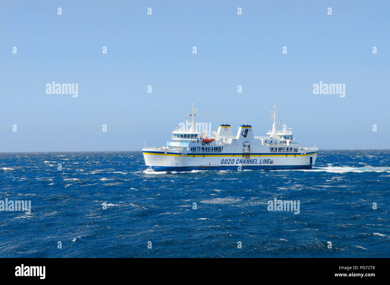 Gozo Ferry Malta crossing Stock Photo