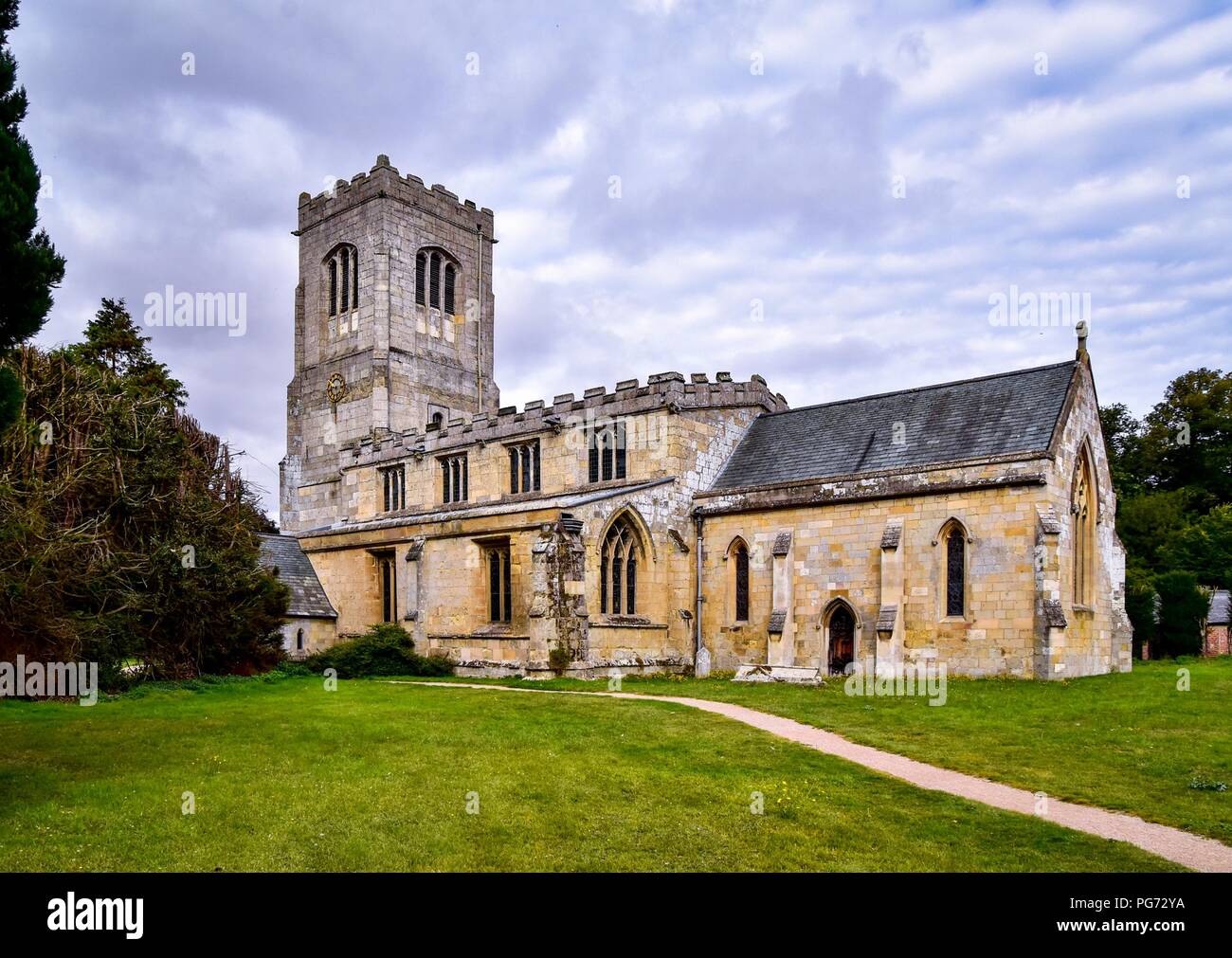 Burton Agnes Church Stock Photo