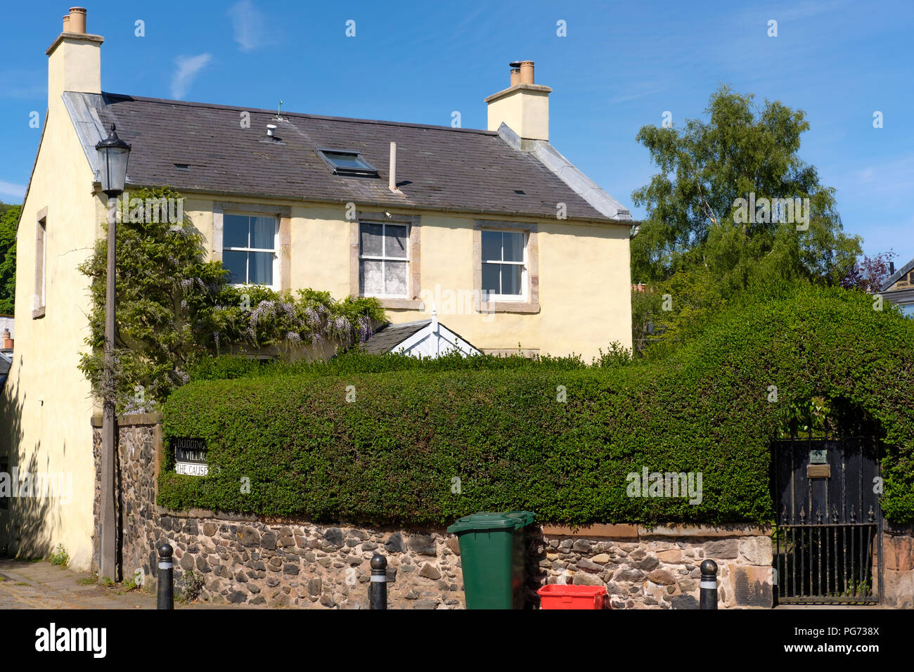 Traditional house in Duddingston Village, Edinburgh Scotland Stock