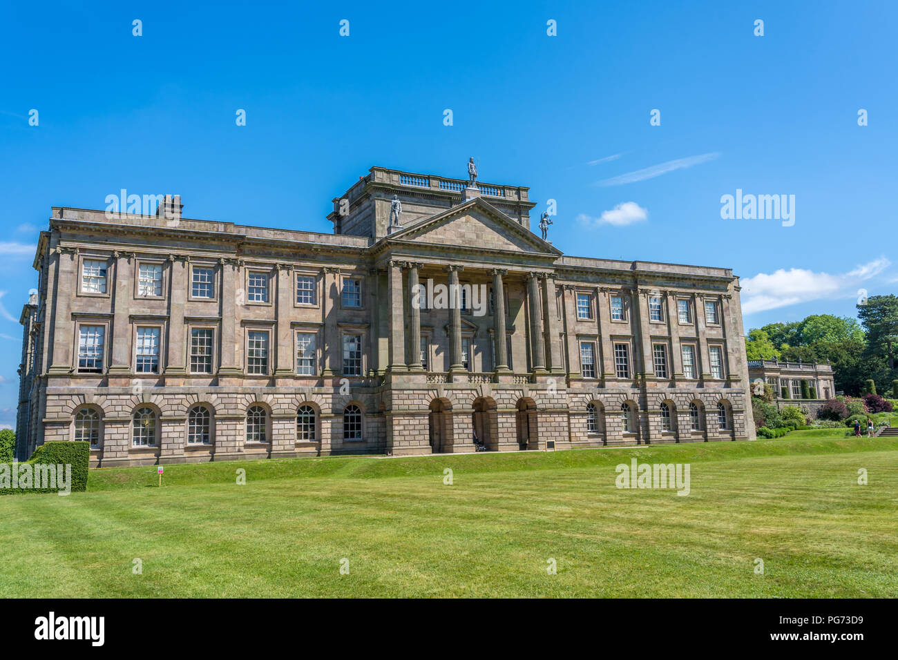 Lyme House at Lyme Park Cheshire in spring sunshine Stock Photo
