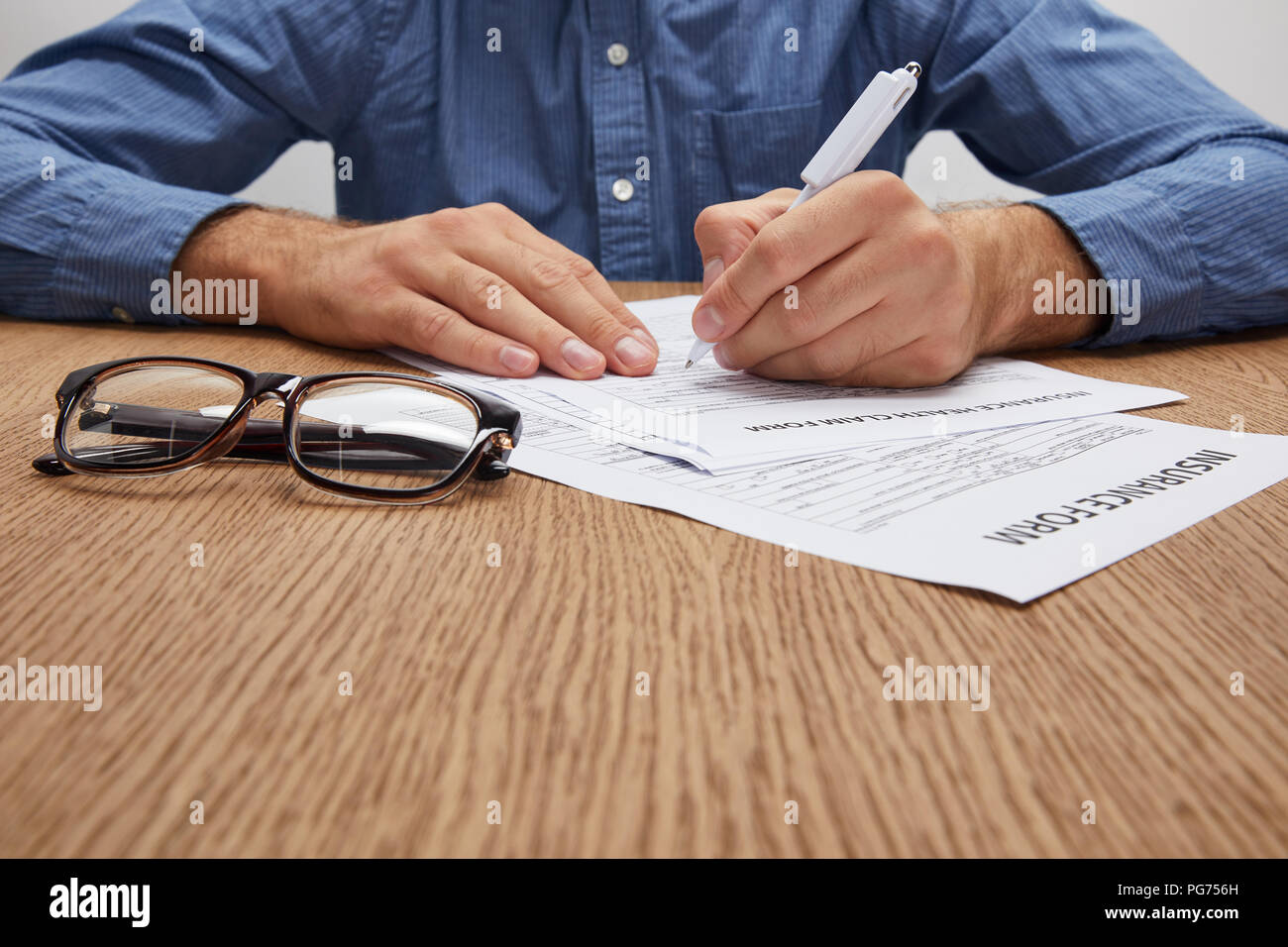 Signing Insurance Insurance concept cropped close hi-res stock photography and images - Alamy