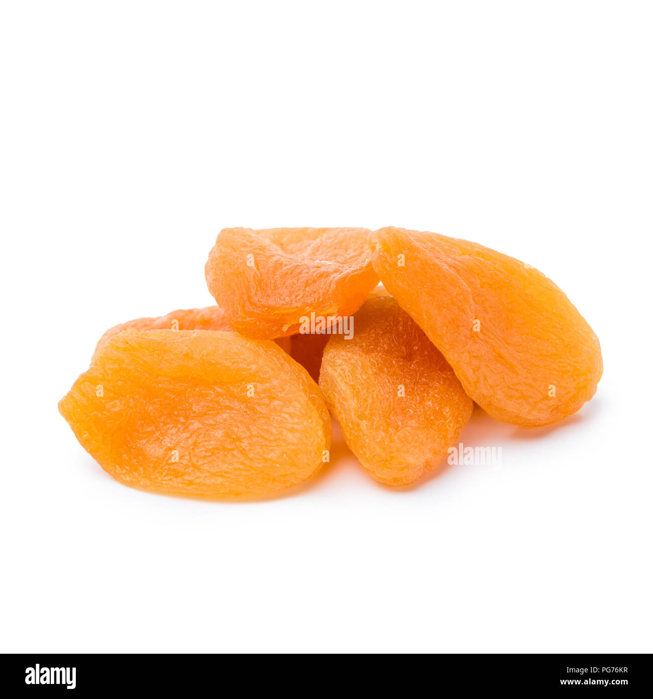 Delicious dried apricots isolated on white background Stock Photo - Alamy