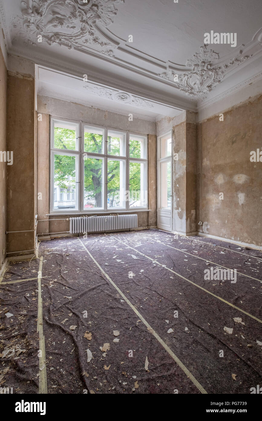 home renovation - old apartment room during restoration or ... - Old Second-Floor Apartment Renovation