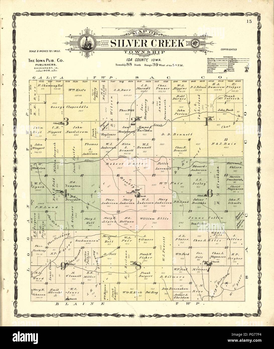 Atlas of Ida County, Iowa containing maps of villages, cities and
