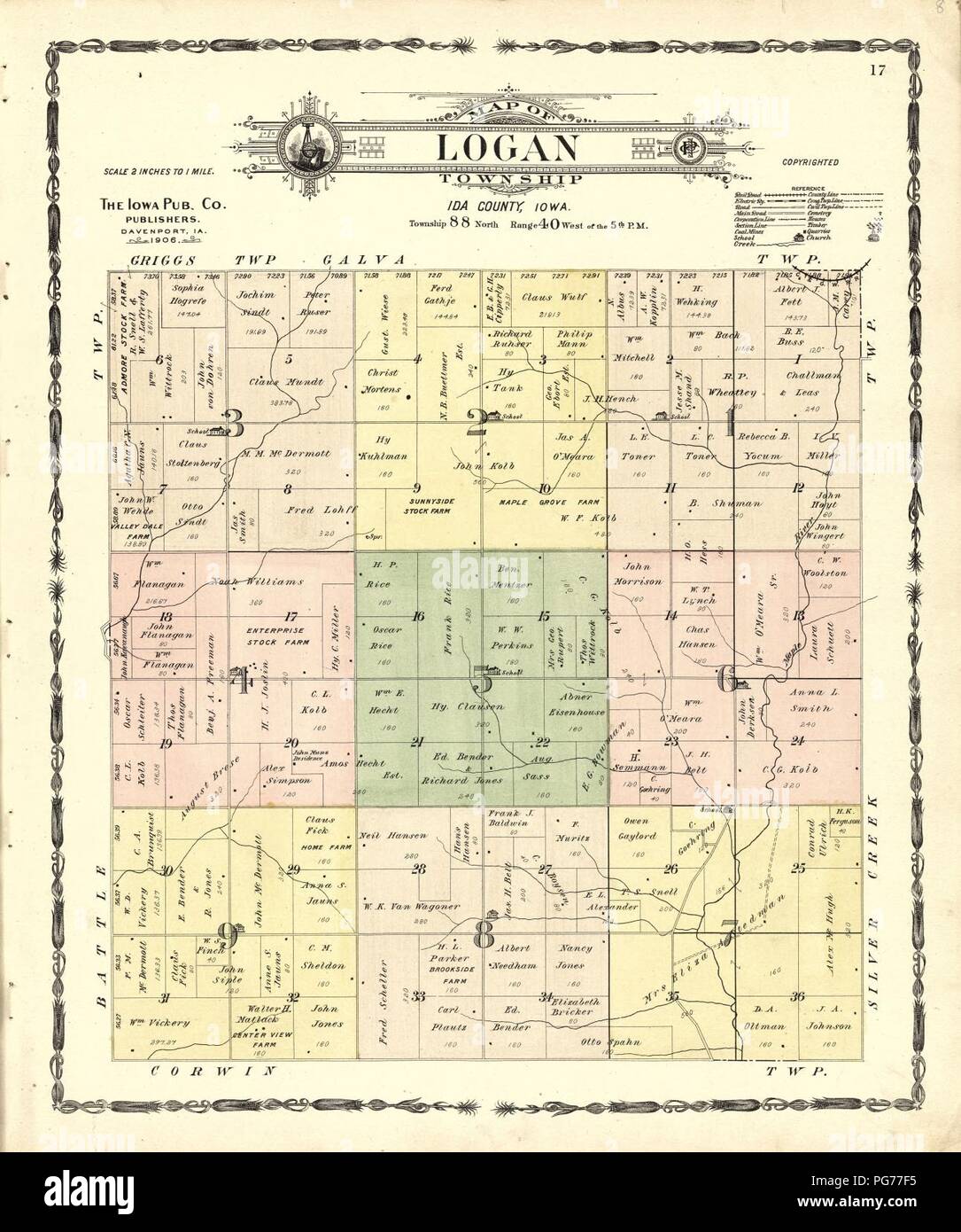 Atlas of Ida County, Iowa containing maps of villages, cities and