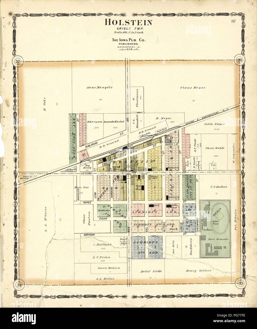 Atlas of Ida County, Iowa containing maps of villages, cities and