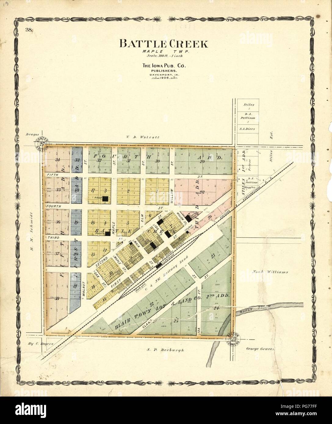 Atlas of Ida County, Iowa containing maps of villages, cities and