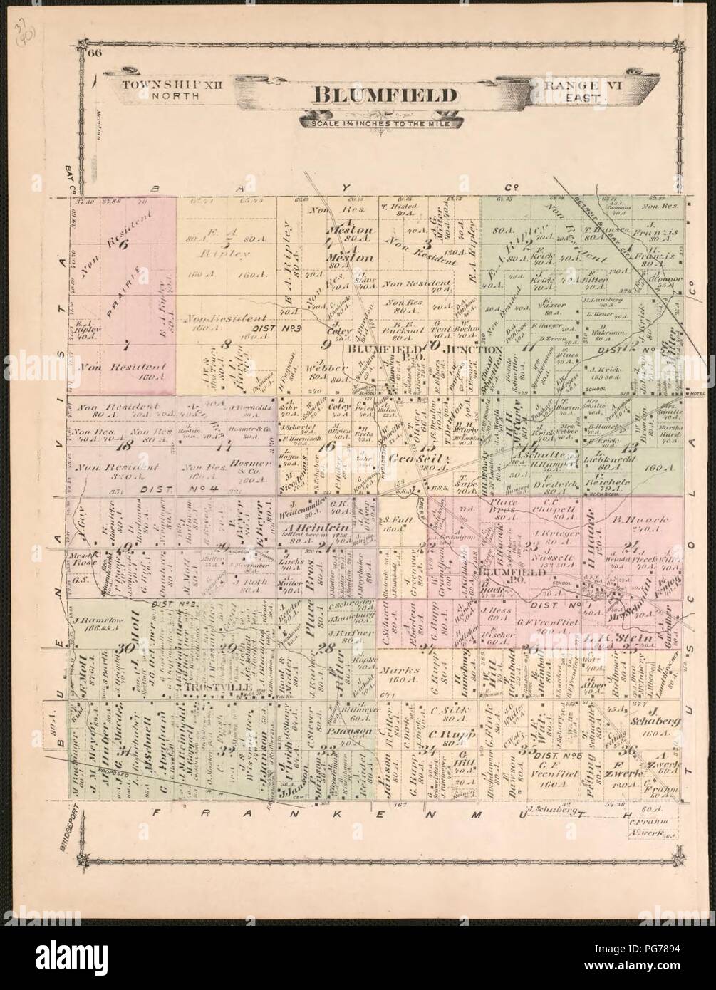 Atlas of Saginaw Co., Michigan from recent and actual surveys and