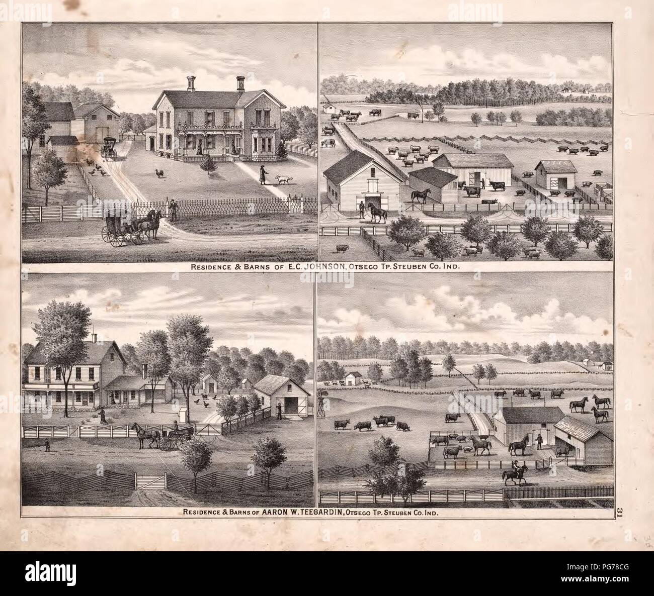 Atlas of Steuben Co., Indiana to which are added various general maps, history, statistics