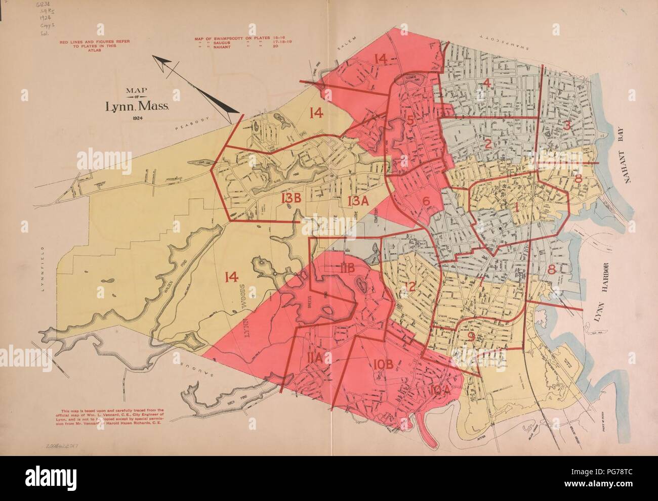 Lynn Ma Ward Map Lynn Massachusetts Art High Resolution Stock Photography And Images - Alamy