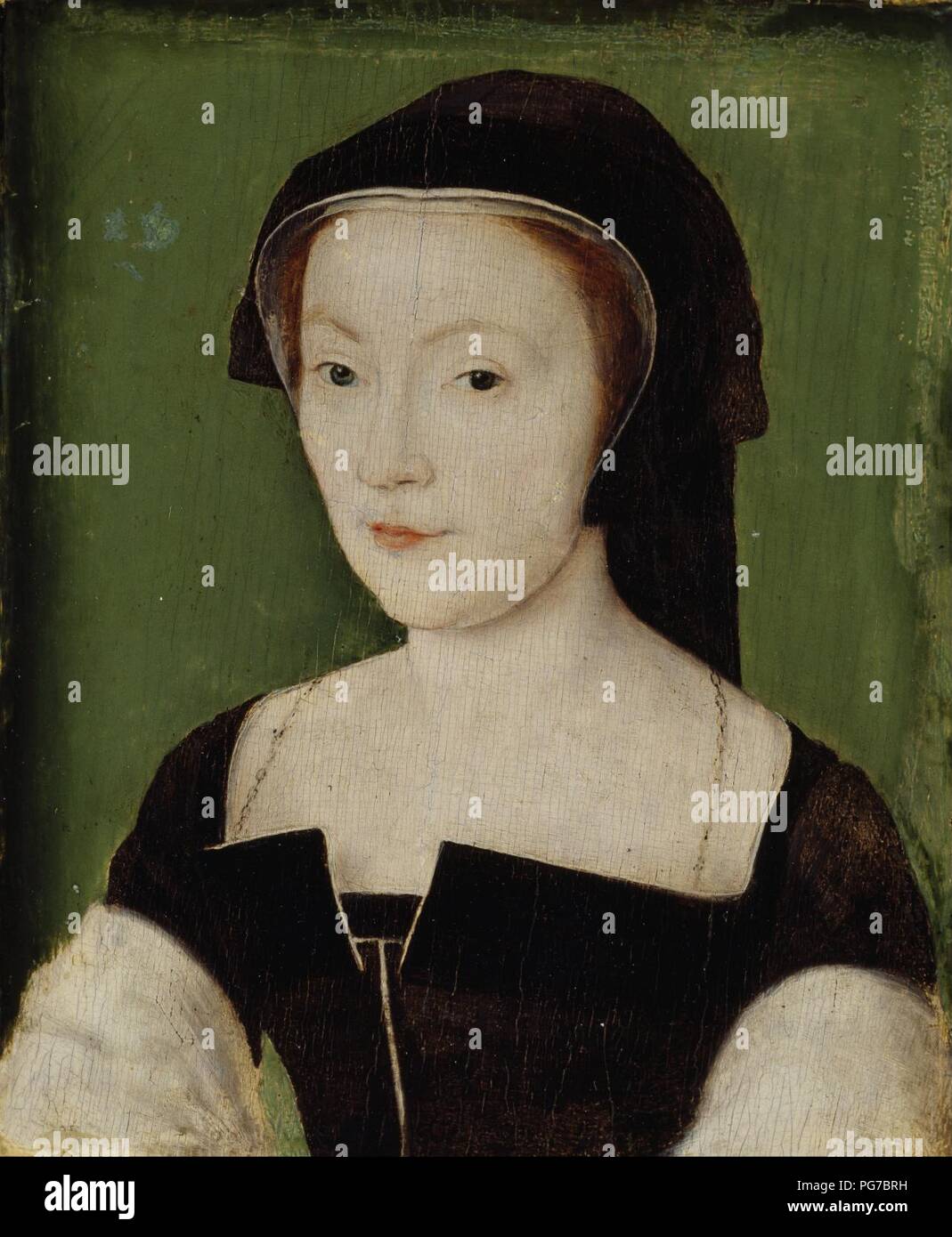 Attributed to Corneille de Lyon - Mary of Guise, 1515 - 1560. Queen of James V - Stock Photo