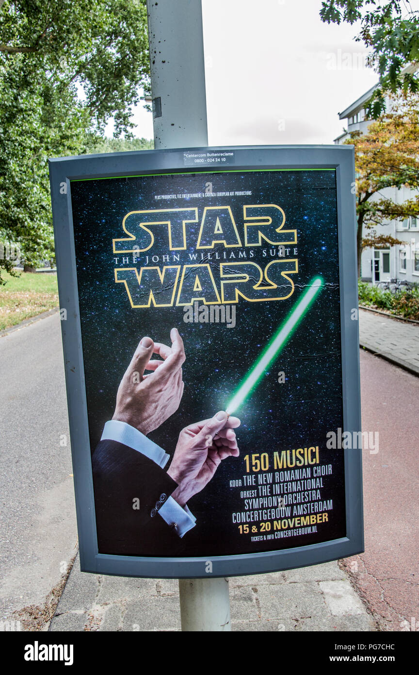 Centercom Billboard From Star Wars The John Williams Suite At The Netherlands 2018 Stock Photo