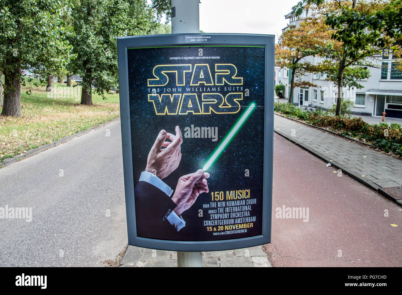 Centercom Billboard From Star Wars The John Williams Suite At The Netherlands 2018 Stock Photo
