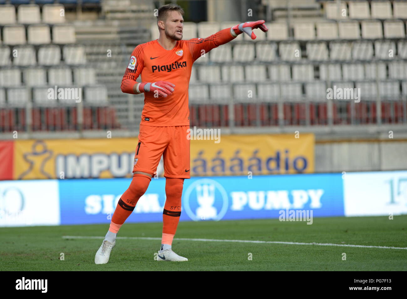 Tomas Vaclik Sevilla In Action During The European League Qualification Match Sk Sigma Olomouc Vs Sevilla In Olomouc Czech Republic August 23 201 Stock Photo Alamy