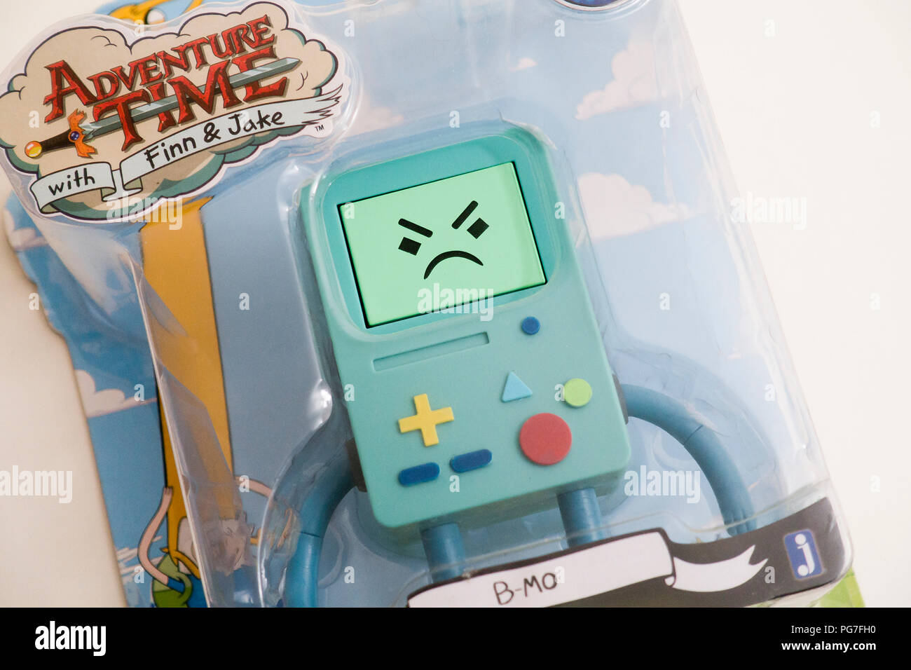 Adventure Time BMO (Beemo) toy in package - USA Stock Photo