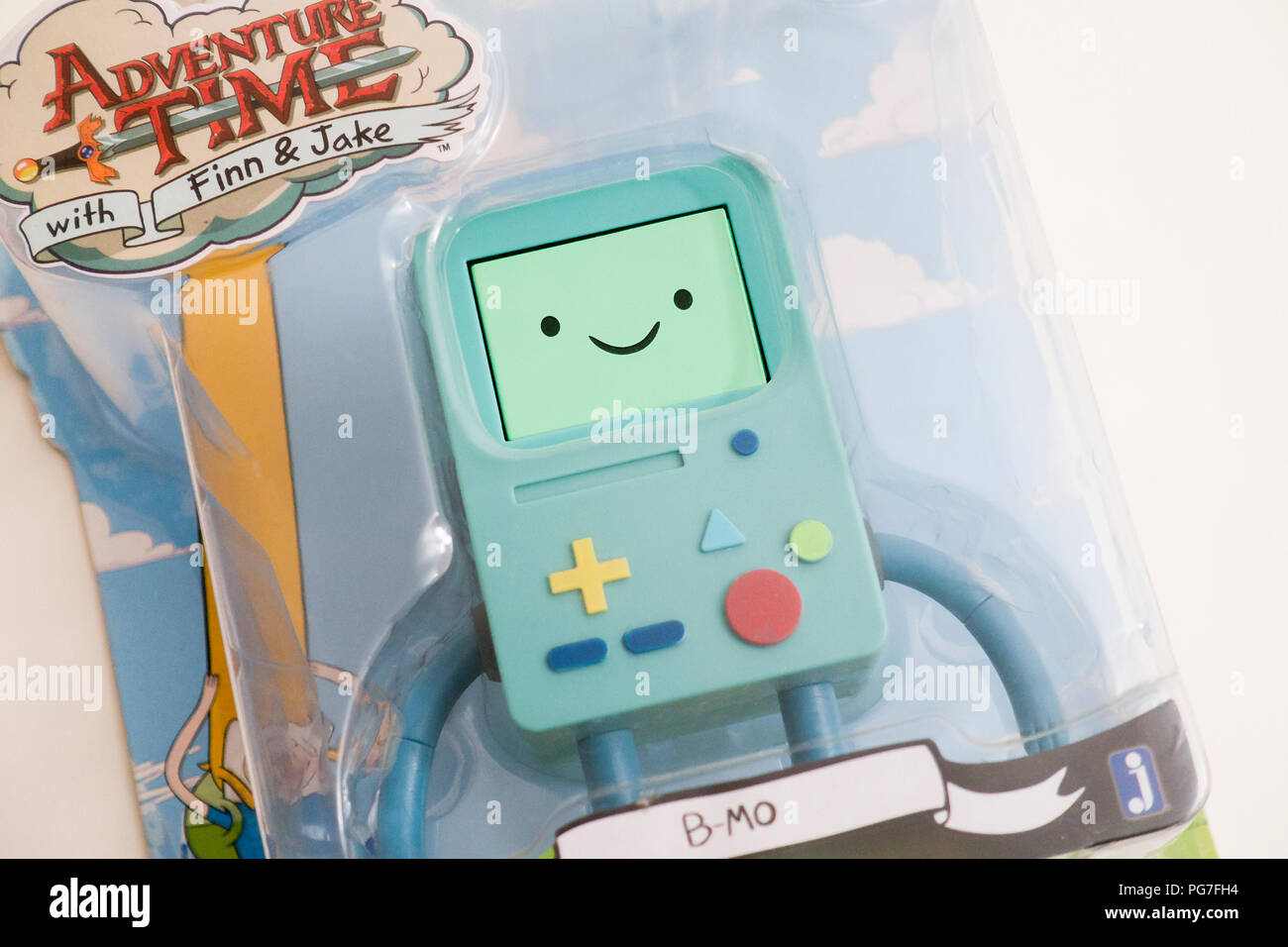 Adventure Time BMO (Beemo) toy in package - USA Stock Photo