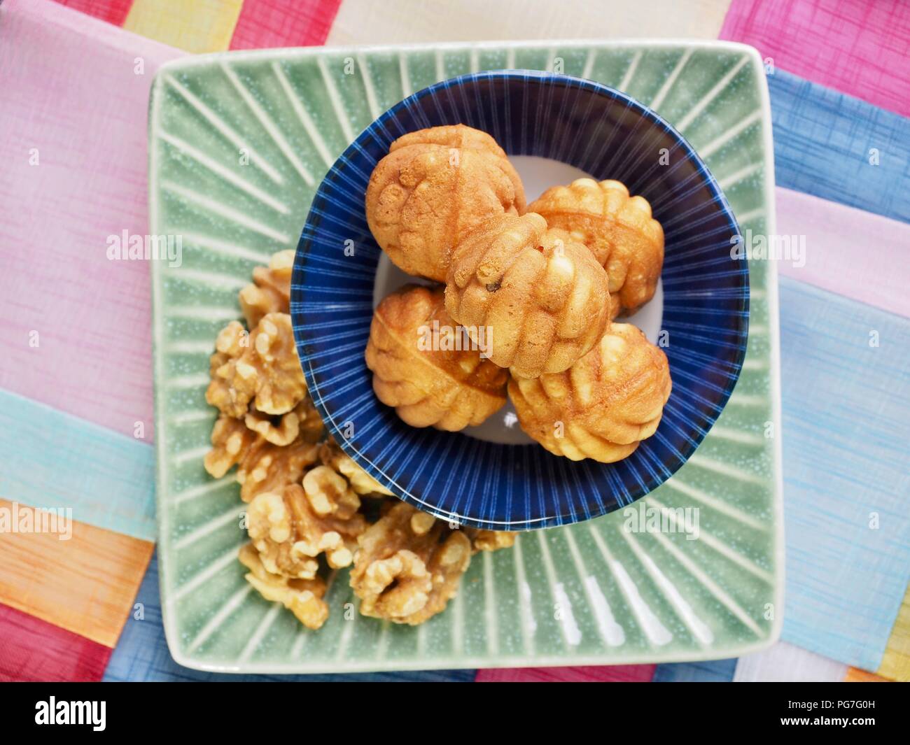 Korean Food Walnut Sweets Stock Photo - Alamy