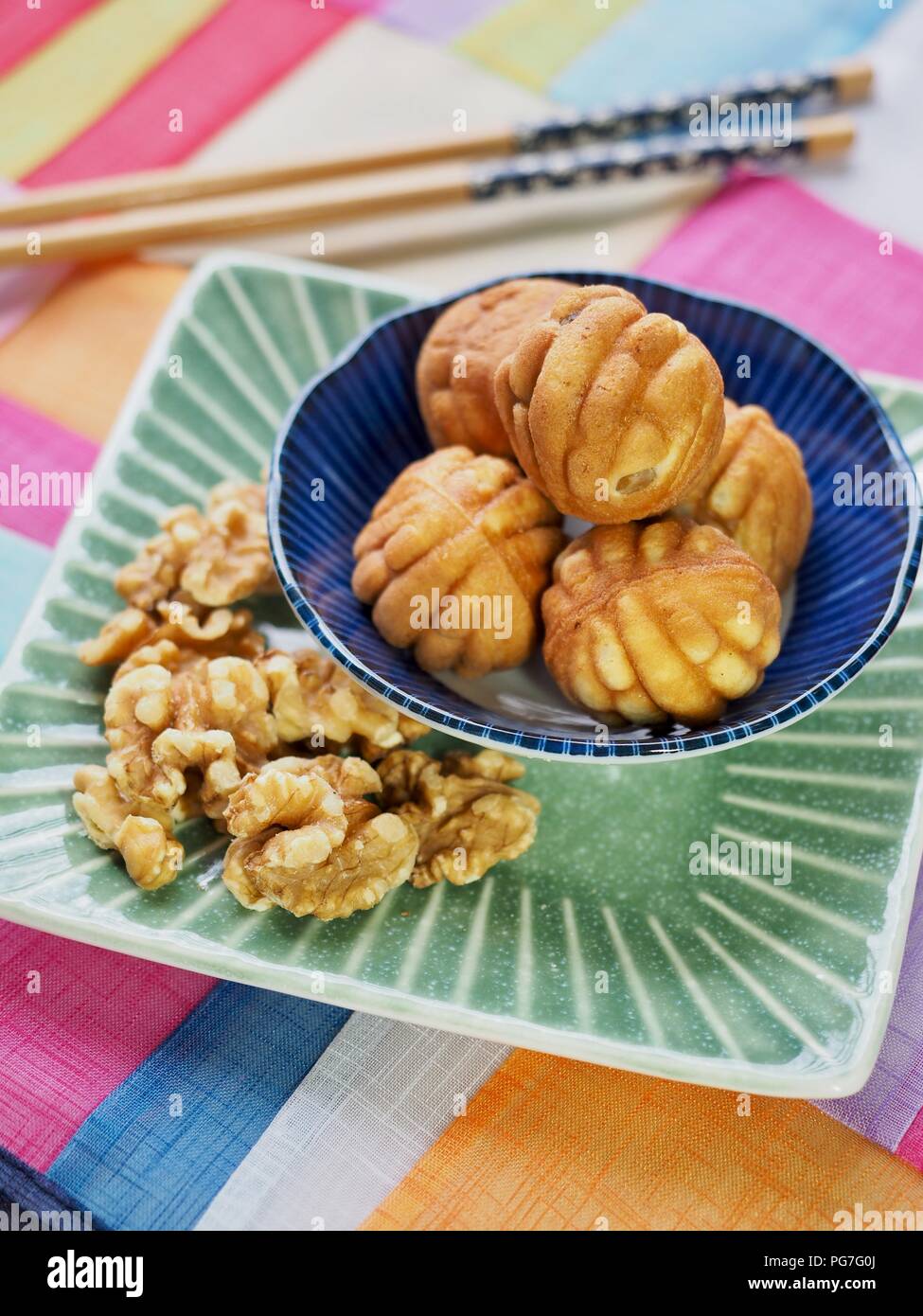 Korean Food Walnut Sweets Stock Photo - Alamy