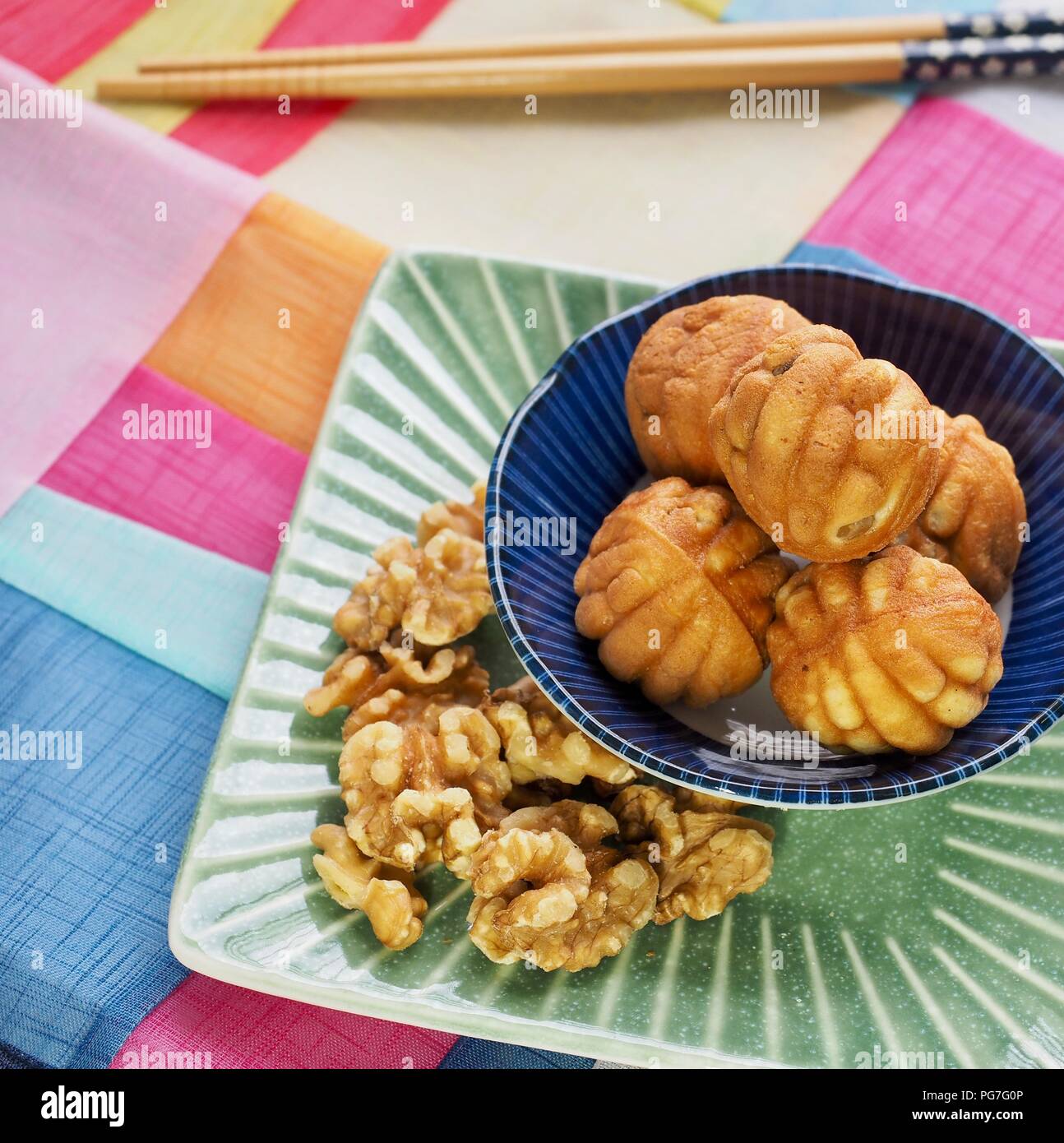 Korean Food Walnut Sweets Stock Photo - Alamy
