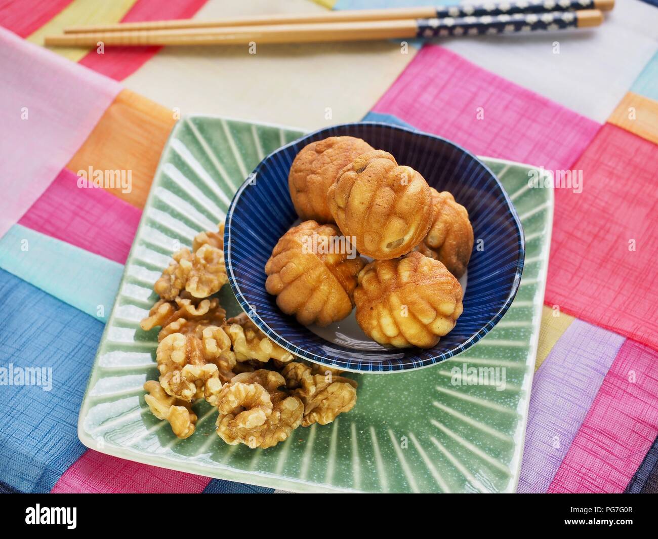 Korean Food Walnut Sweets Stock Photo - Alamy