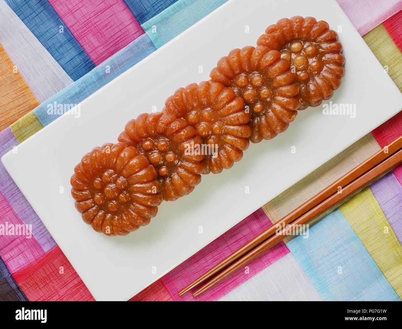 Korean traditional sweets Yakgwa, Honey Cookie Stock Photo Alamy