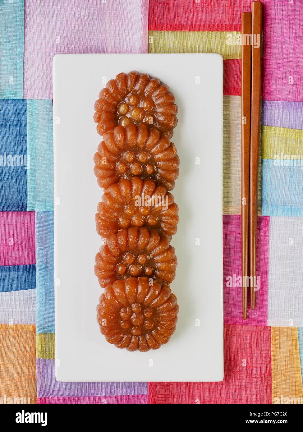 Korean traditional sweets Yakgwa, Honey Cookie Stock Photo Alamy