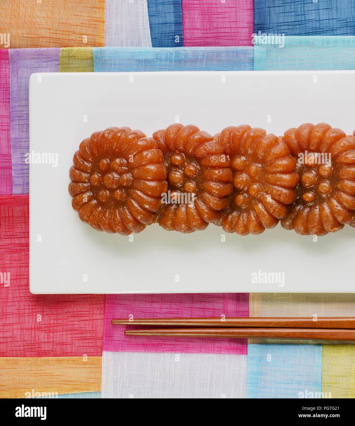 Korean traditional sweets Yakgwa, Honey Cookie Stock Photo Alamy