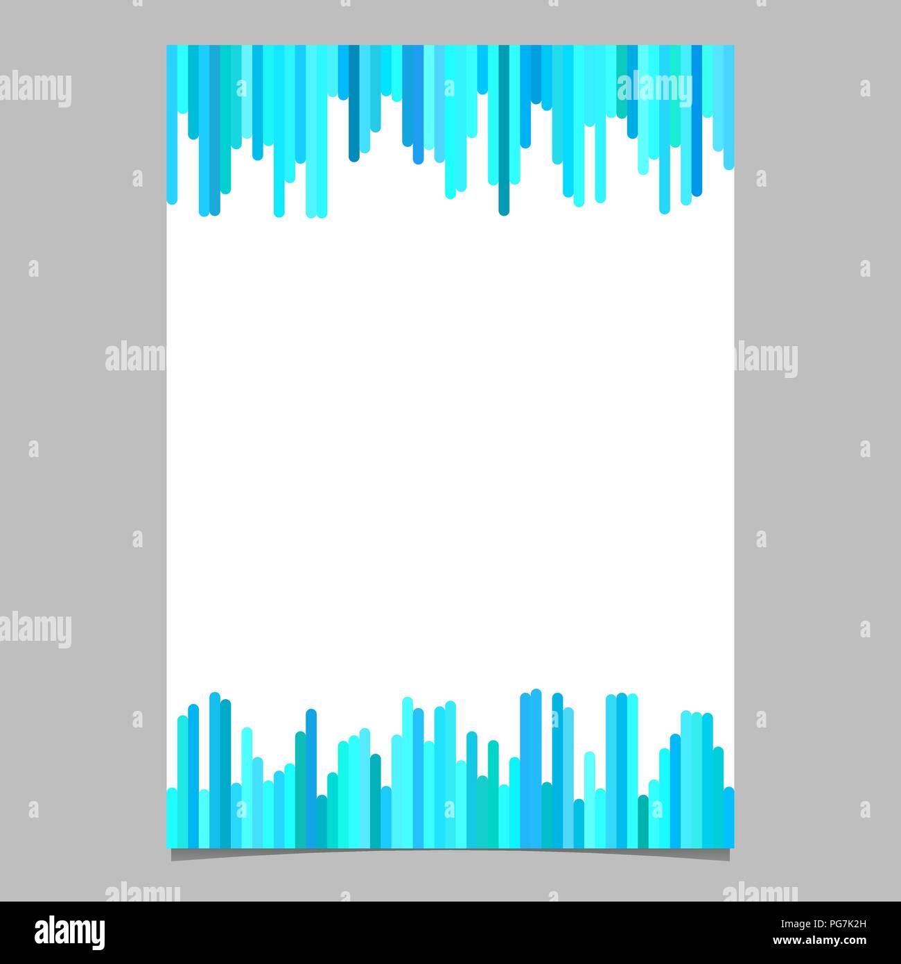 Poster template from vertical rounded stripes in light blue tones Stock ...