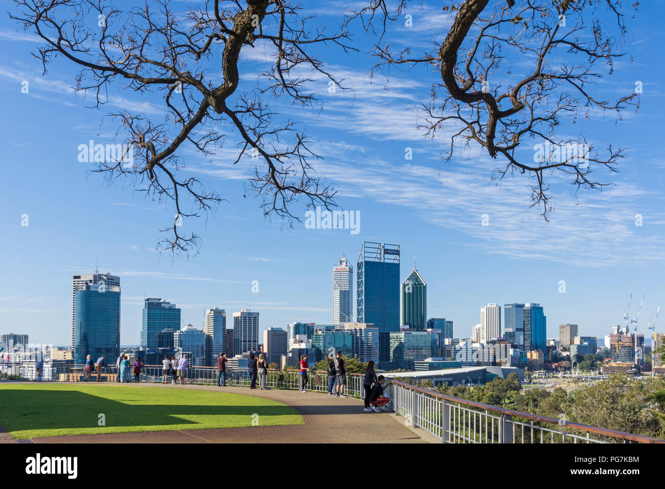 Sunny days in Winter in the Southern Hemisphere in Perth, Western Australia Stock Photo