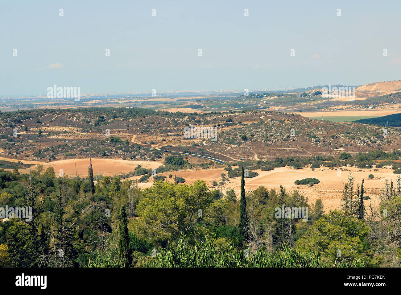 Panorama of place near Beit Shemesh,